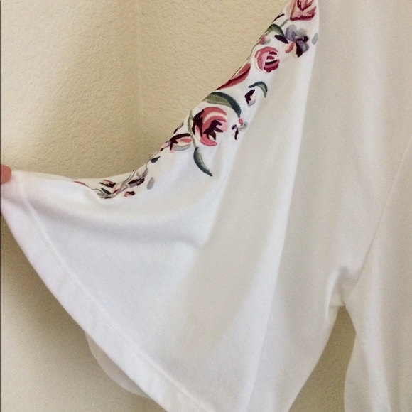 *SOLD*Embroidered Bell Sleeves Peplum Top - Picture 2 of 6